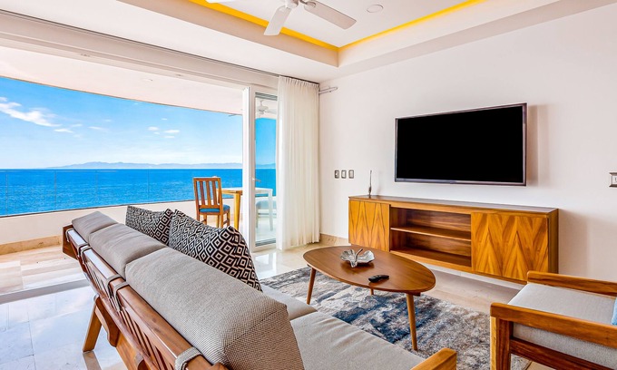Mismaloya Condo | Inviting waterfront condo with amazing pool, balcony & W/D