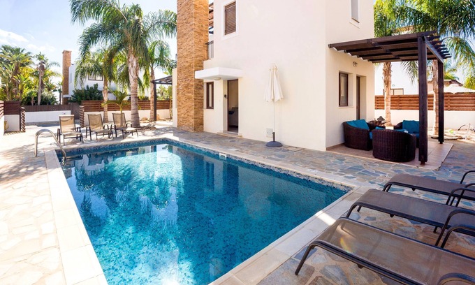 Ayia Thekla Villa | IOANNA - 3BD VILLA only 100m from the Mediterranean Sea