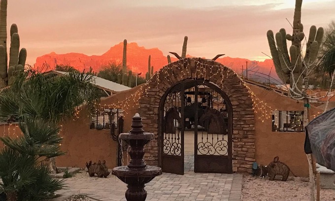 Apache Junction House | Ironwood Gated Retreat with Majestic Views of The Superstition Mountains