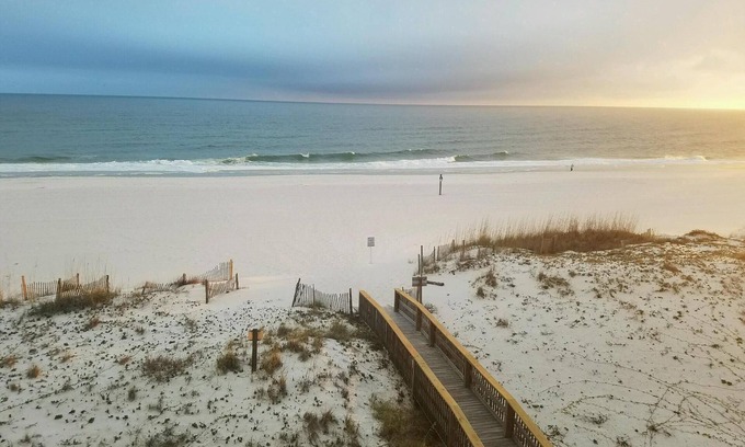 Gulf Shores Condo | Island Sunrise in Gulf Shores BEACH FRONT & UPDATED. Walk to the Hangout.