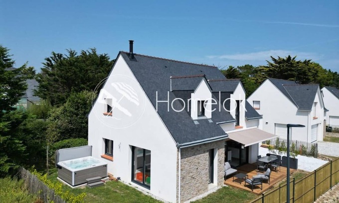 Saint-Pierre-Quiberon House | Jacuzzi privé & plage à pied – Maison neuve