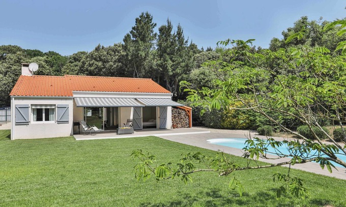 Jard-sur-Mer Villa | Jard-sur-Mer : Villa Familiale Proche Plage & Forêt avec Piscine Privée