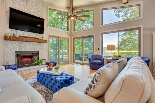 Tate House | Jasper Vacation Rental with Decks, Fire Pit and Views!