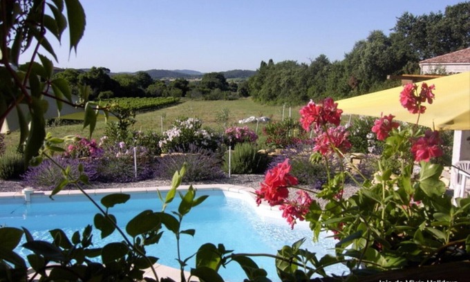 Saint-Jean-de-Crieulon House | JDV Holidays - 2 bed, 2 bath, private pool, garden and vineyard views - Bliss!
