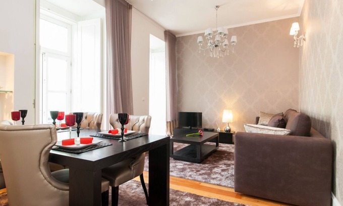 Santa Maria Maior Apartment | JOIVY Elegant 3BR Apt w/terrace in Baixa, 3mins to Lisbon Cathedral