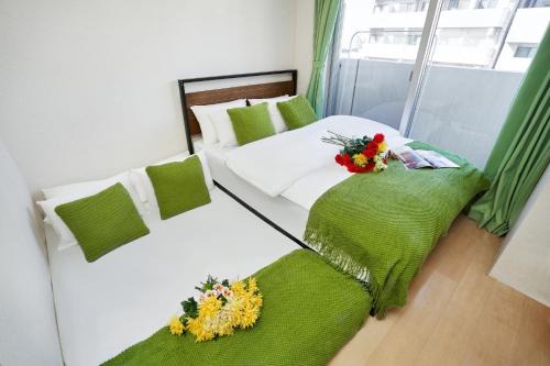 Sumida Apartment | jr錦糸町北口走路约5分钟 靠近浅草和晴空塔房源在8楼有电梯交通方便有阳台靠近浅草天空树