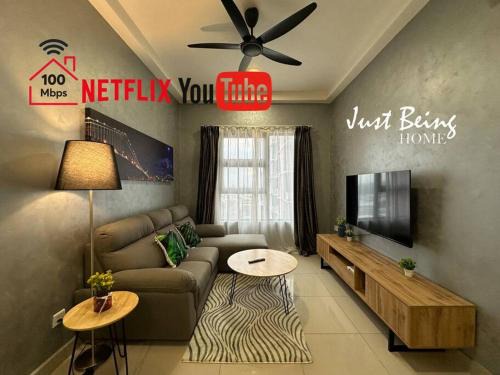 Puchong Apartment | Just Being Home 5pax 3BR/2BA 2Queen/1Single