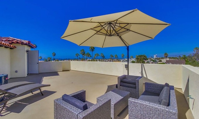 Townsite House | Just Blocks To Beach, Spanish Style Brand New Townhome W Panoramic Ocean View