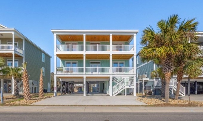 Ocean Drive House | Just Coasting - Saltwater Pool, 5 Bedrooms, Across Street to Beach