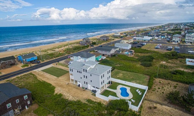 Kitty Hawk House | K1716 The Sandbar. New Construction Paradise; Semi Oceanfront; Private Pool
