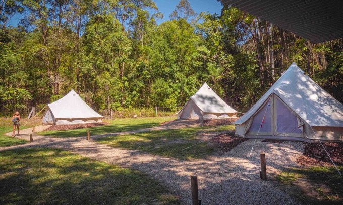 Verrierdale Cabin | Kailani Glamping Tent: Eco Stay w/Private Bathroom & Nature Views Near Noosa