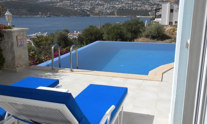 Kalkan Villa | Kalkan Villa - Sea Views; Private Pool; Wifi; Air Con; TV; Beach 2 Minutes Walk