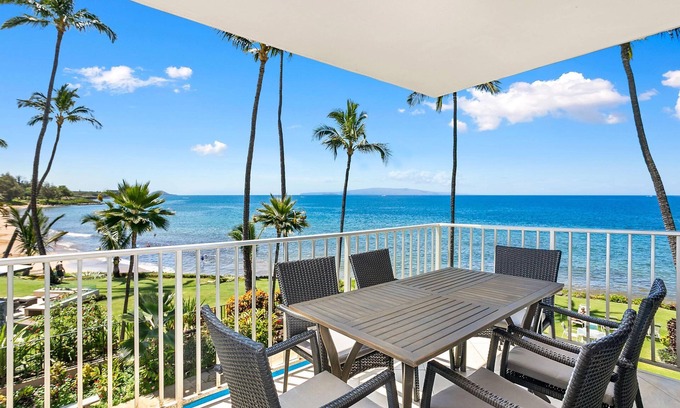 Kihei Condo | Kamaole Nalu 305 - Breathtaking Ocean Views, Renovated, Ocean Front, Split AC!