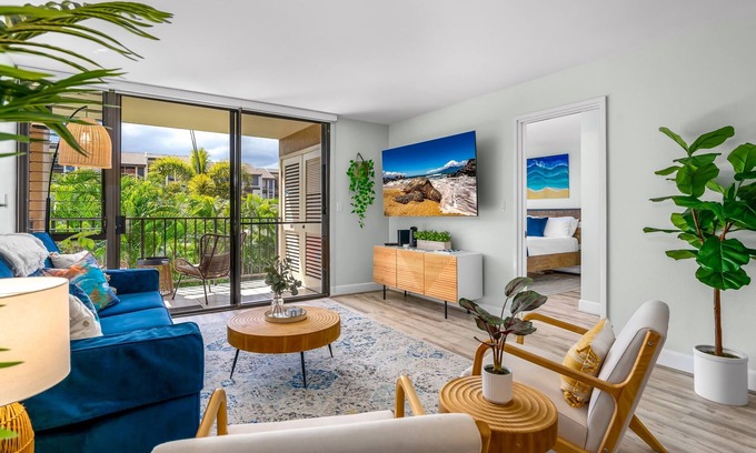 Kihei Condo | Kamaole Sands #9-205 Central A/C, Luxe Upgrades Short Walk to Beach & Pool!