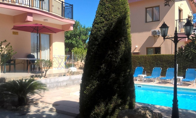 Pissouri Villa | Kapsalia Villas In Walking Distance From Village Square With Sea &mountain views