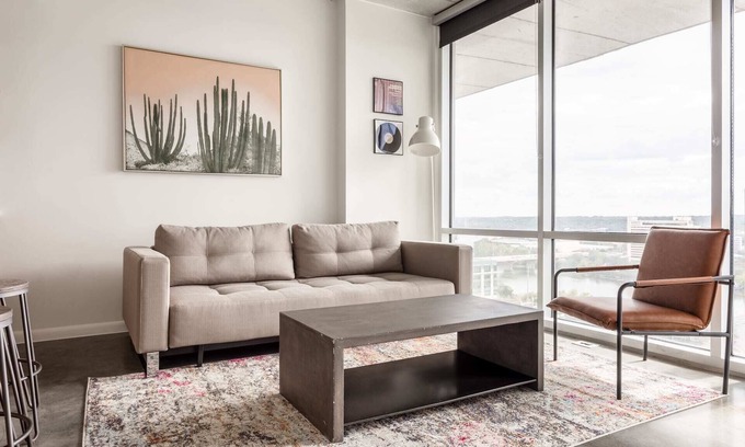 Second Street District Apartment | Kasa | Stunning 1BD with River Views | 2nd Street