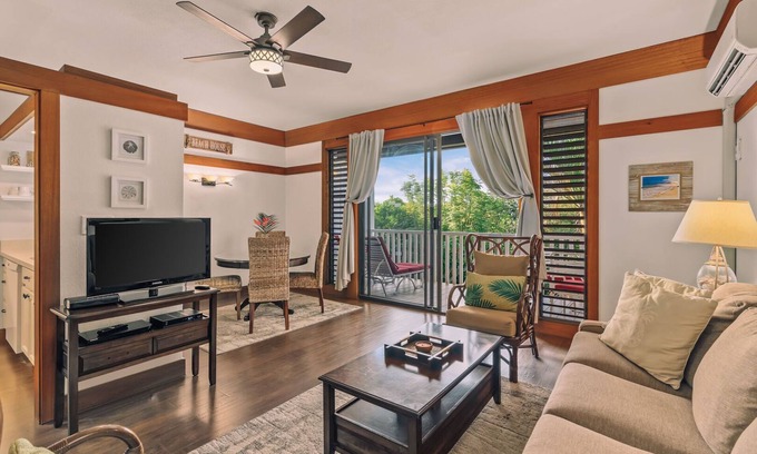 Poipu Condo | Kiahuna Plantation Renovated 1br, Private Lanai, AC 411