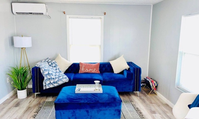 Odessa House | Kick back and relax in this calm, stylish space.