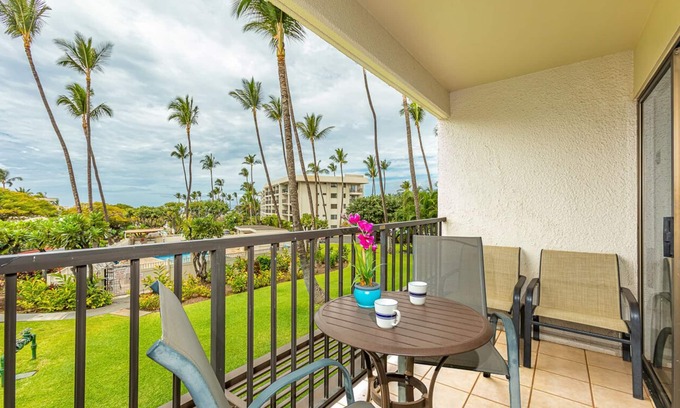 Kihei Condo | Kihei Akahi Resort D114 Partial Oceanview Paradise