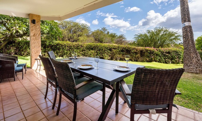 Kihei Condo | Kihei Alii Kai D104 - Private Large 1 bedroom close to the Beach and Restaurants