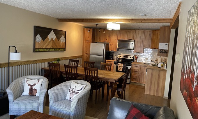 East Kootenay Condo | Kimberley Ski Hill Condo, True Ski-In/Ski-Out, Bike and Golf Base Camp