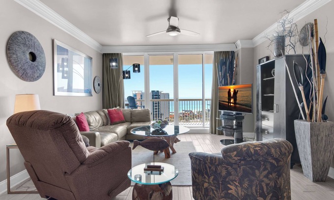Fort Walton Beach - Destin Condo | ⛱️King in Master~Gulf View~Pools~Hot tub~Spa~2BR St. Lucia 1103