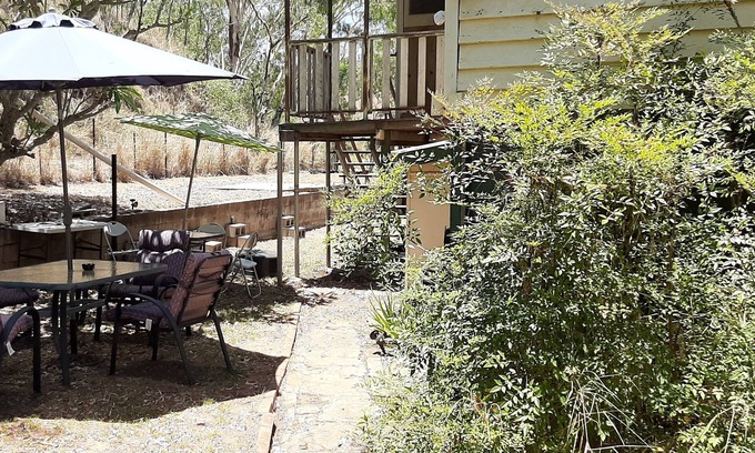 Mount Morgan Bed & Breakfast | King Single plus 3 Singles in Meyenburg House with shared bathroom & kitchen