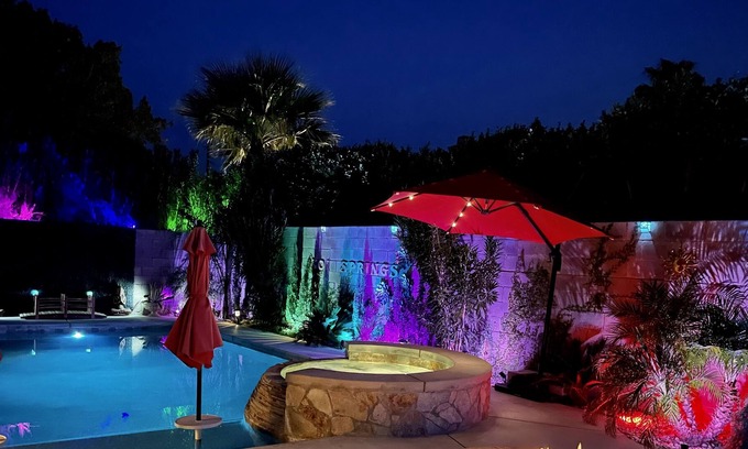 Desert Hot Springs House | Koi Springs - Amazing Views, Private heated Mineral salt water Pool/Spa