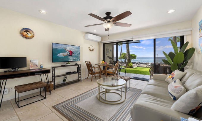 Kailua-Kona Condo | Kona Isle D2 DIRECT OCEANFRONT, Best View!