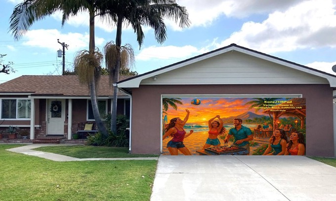 Huntington Beach House | Kone2HB Pad-Licensed Hawaiian-Style Retreat in HBnTropical Beach House Getaway.