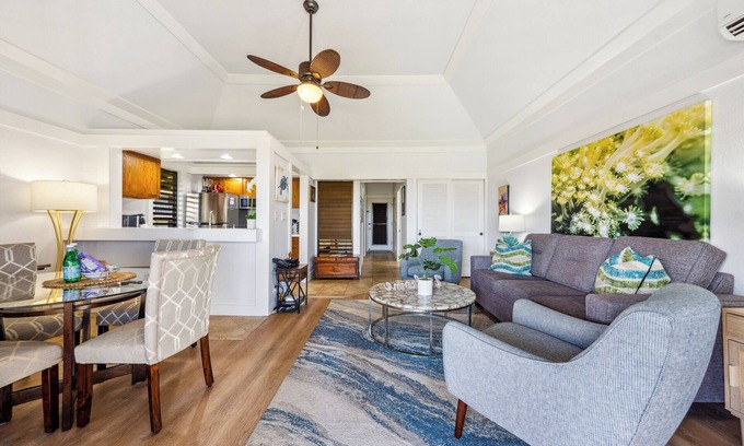 Poipu Apartment | KP313-Top Partial View-Gym-Pool-AC-Updated