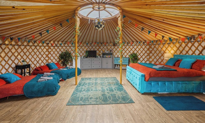 Attleborough RV Rental | KRUG Luxury Heated Yurt with Private Hot Tub