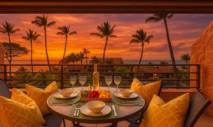 Honokowai Condo | KU 321 OceanFront w Spectacular Ocean Views AC