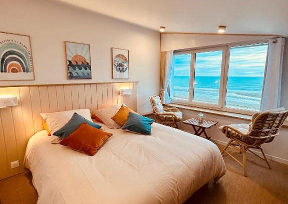 Barneville-Carteret Bed & Breakfast | "L'écume de mer" vue mer B&B à la VILLA PLEIN VENT