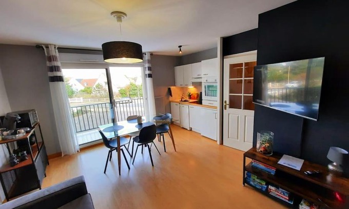 Hardelot-Plage Apartment | L'art de l'eau PLage ,Studio en résidence privée.