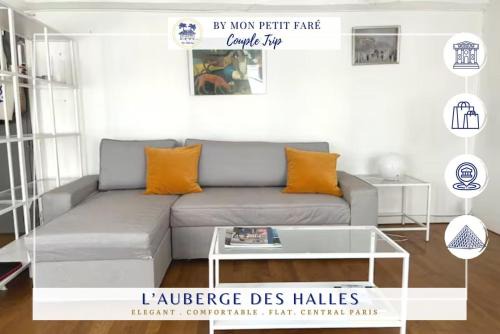 Paris City Center Apartment | L'auberge des Halles- Epuré & confortable