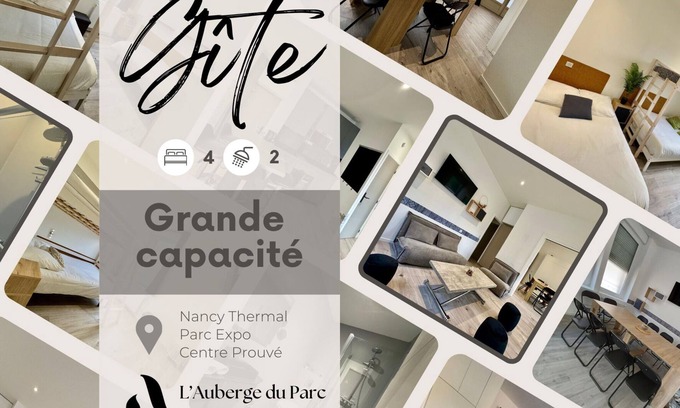 Haussonville-Blandan-Mon Desert-Saurupt Apartment | L'Auberge du Parc - Nancy