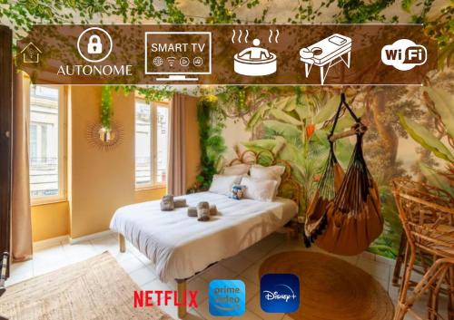 Vierzon Apartment | L'aventurier - Jacuzzi Lounge & Massage