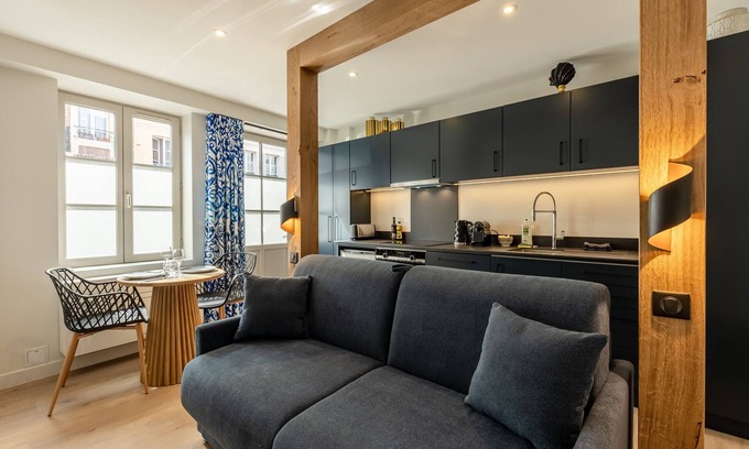 Honfleur Apartment | L'Escale du Vieux Port - Studio Ground Floor 2P - Airco