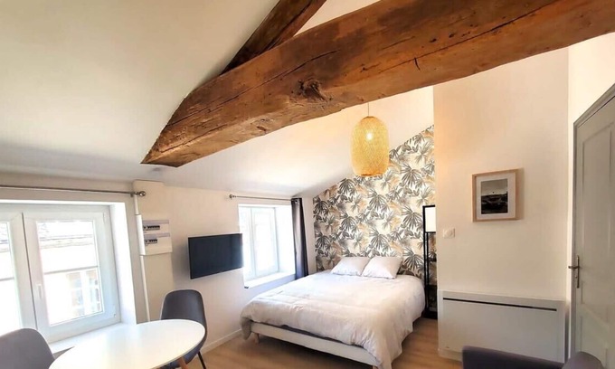 Macon Apartment | L'IDYLLE - Studio Cocooning avec Jacuzzi