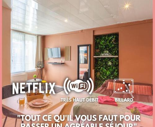 Valenciennes Apartment | L'IMPERIAL - NETFLIX I BILLARD I WIFI I CENTRE-VILLE - Cosy & Confort & Design
