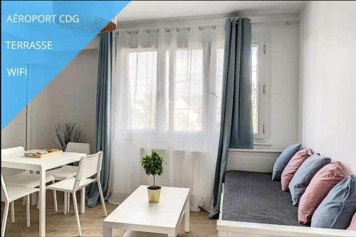 Livry-Gargan Apartment | L04 Villa Dengous - Cozy Aéroport CDG Wifi 4 pers