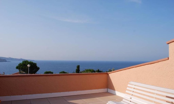 Banyuls-sur-Mer Apartment | La Cataline, magnifique duplex vue sur mer, 3 chambres, 2 sdb.