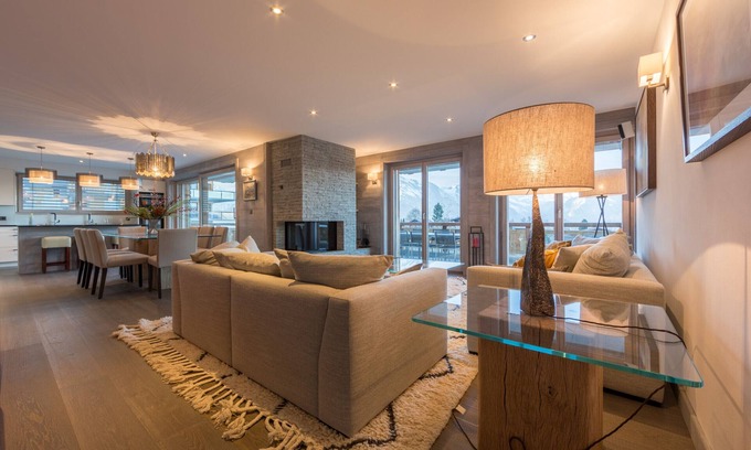 Saint-Pierre-de-Clages Apartment | La Forêt 2 - Spa access