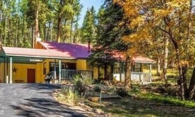 Ruidoso Cabin | La Grange! Adorable 2 bedroom cabin in the woods with hot tub