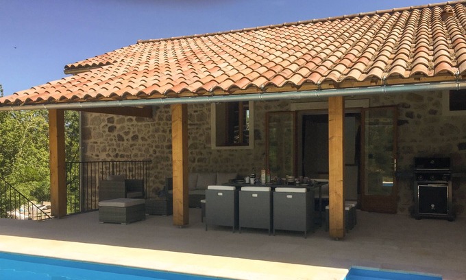 Lablachere House | La Grange des Tilleuls - Large converted barn with pool - Sleeps 8