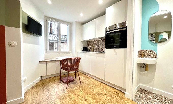 Grenoble City Centre Apartment | La loge parisienne|300m gare|Bastille|Téléphérique