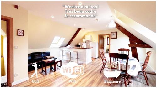 Belleme Apartment | La longère T3 - Au Golf de Bellême - Parking - Wifi - 4 Pers
