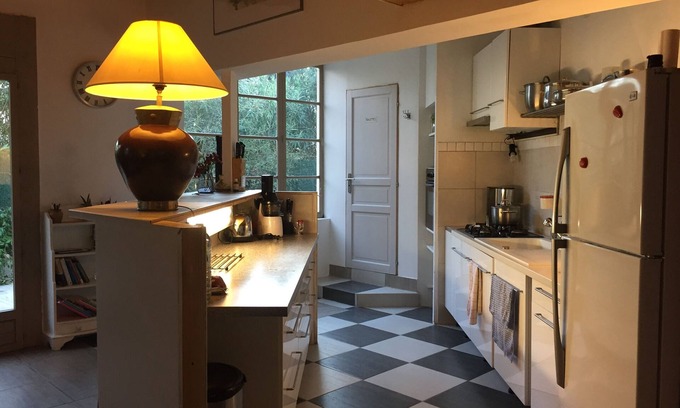 Saint-Laurent-d'Aigouze House | La Maison du Micocoulier, 80 m2, and its large green patio