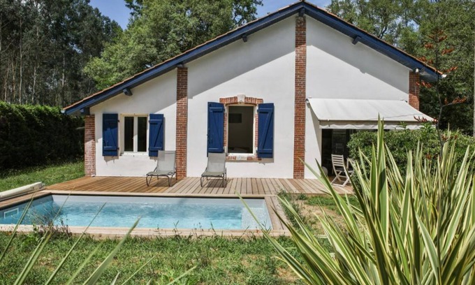 Soustons House | La Maison Bleue, Tranquillité et Sérénité Retrouvées